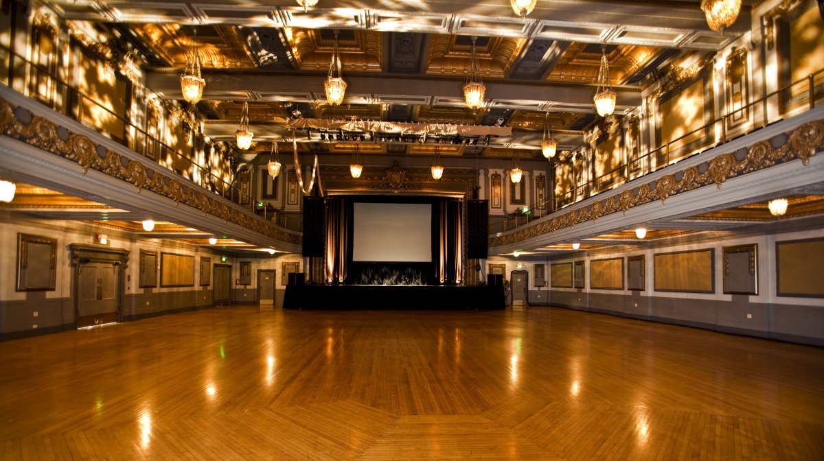 Interior image of the Regency ballroom without guests