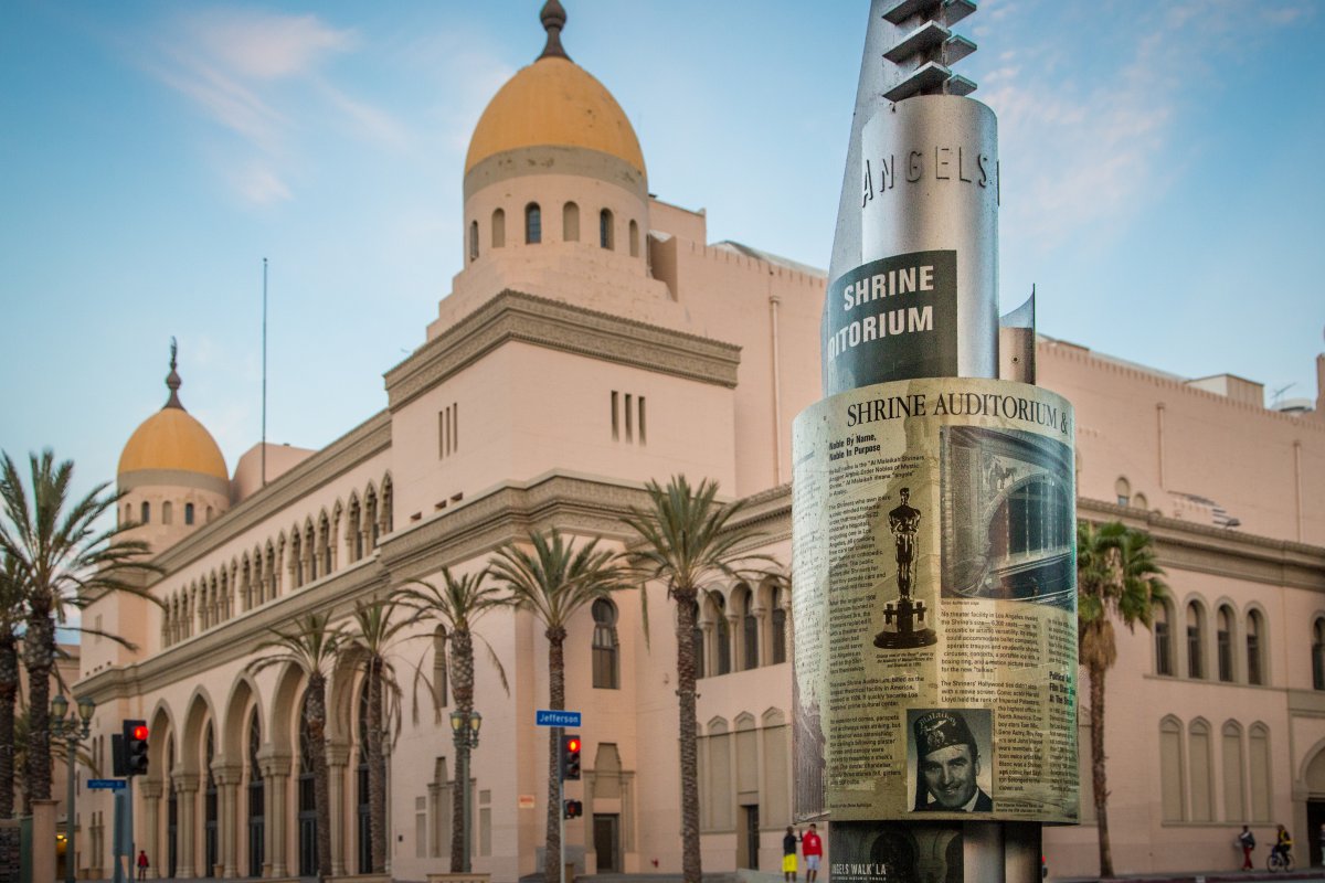 Exterior image of Shrine Auditorium
