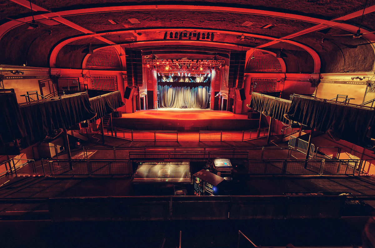 Interior image of Ogenden Theatre during a concert