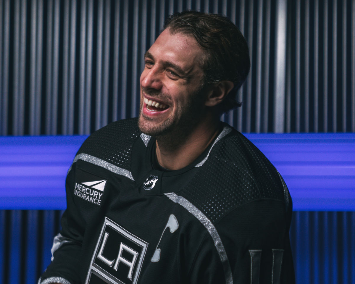 LA Kings Captain Anze Kopitar will be among the first members of the team to take the ice wearing the Mercury Insurance logo on 