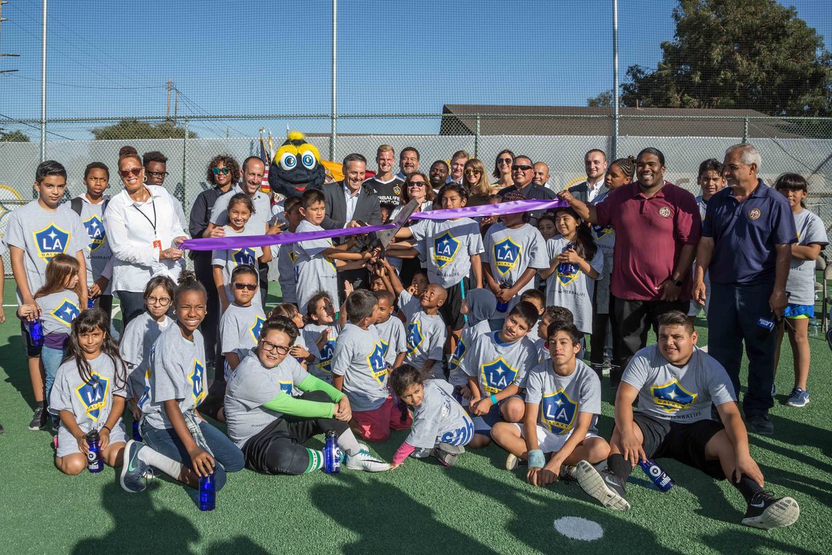AEG’s LA Galaxy Foundation, in partnership with Southern New Hampshire University (SNHU), unveil a brand-new community soccer field in Watts, Los Angeles at 109th Street Recreation Center on Wednesday, October 11, 2017.