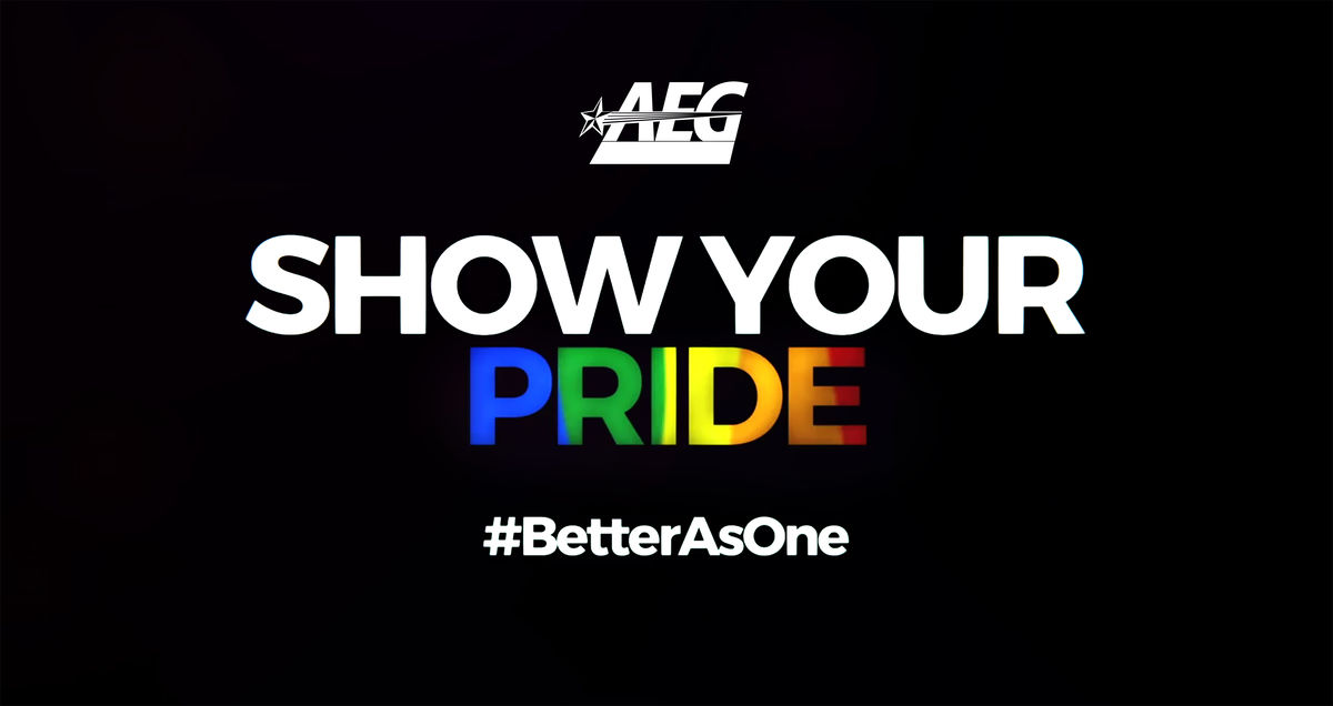Graphic that reads Show Your Pride, with a rainbow effect on the word Pride. 