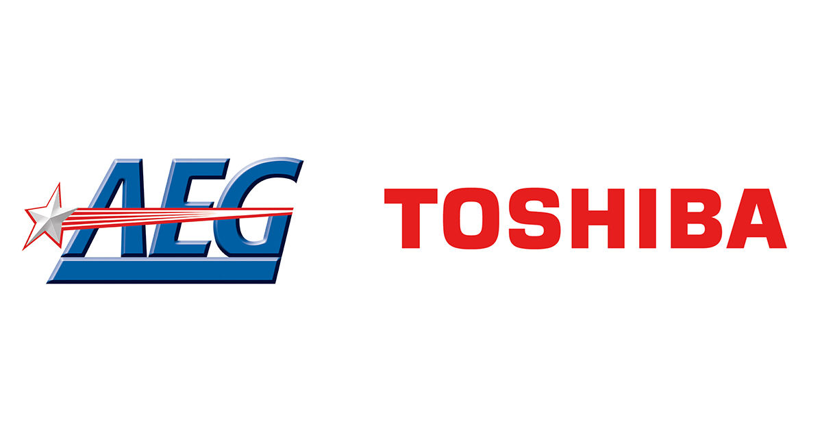 AEG and Toshiba logos