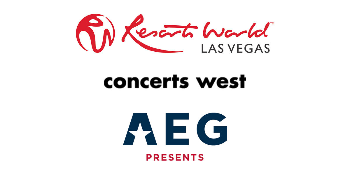 Resorts World Las Vegas Logo, Concerts West and AEG Presents Logos