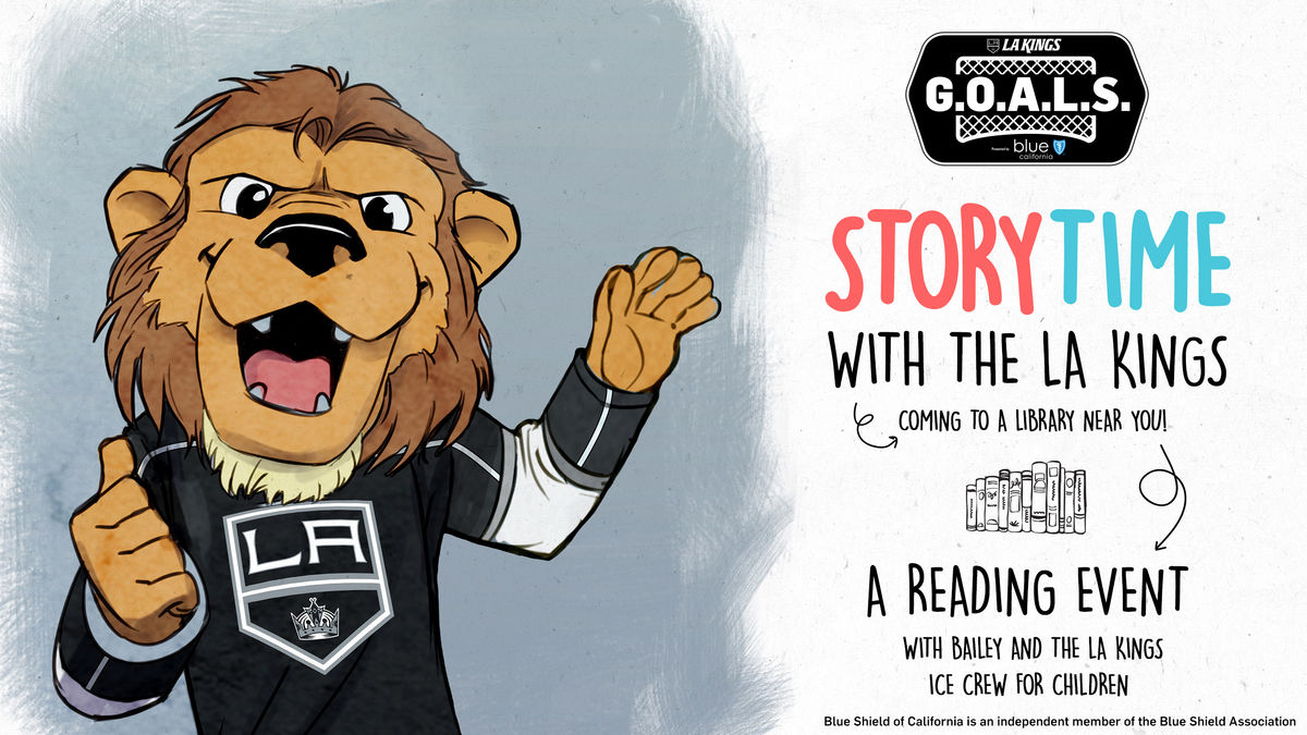 Join Bailey, LA Kings mascot, at "Storytime with the LA Kings".