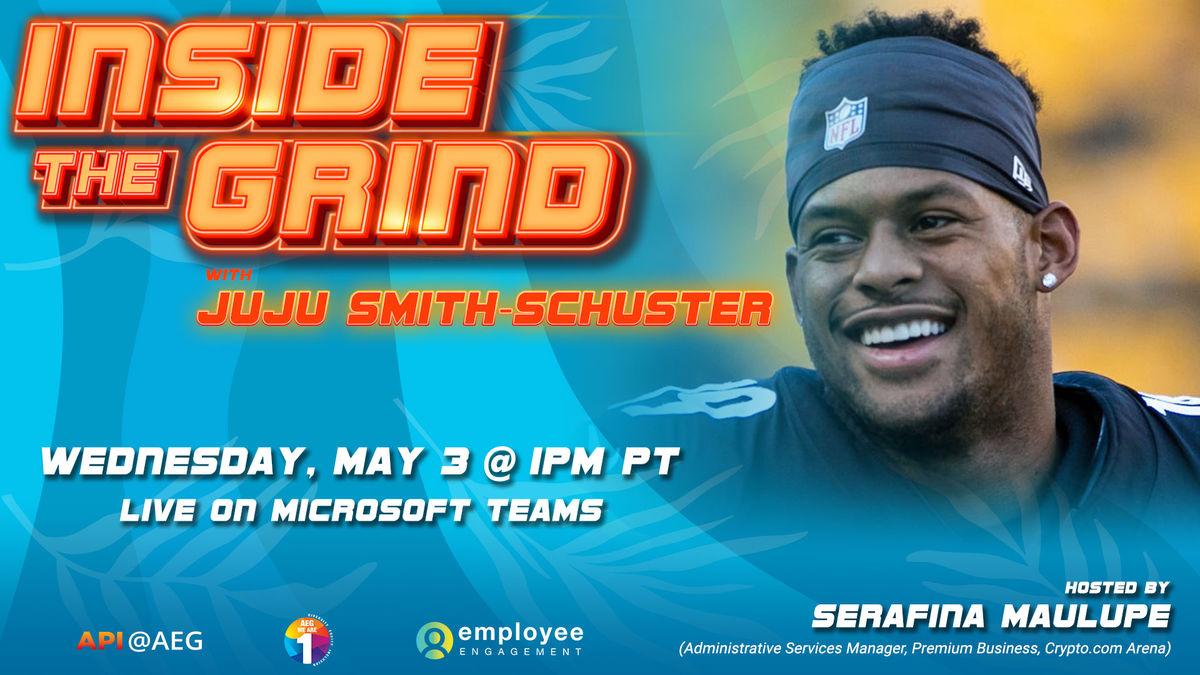 AEG Celebrates Asian Pacific Islander Heritage Month through a Virtual Conversation "Inside the Grind with Juju Smith-Schuster".