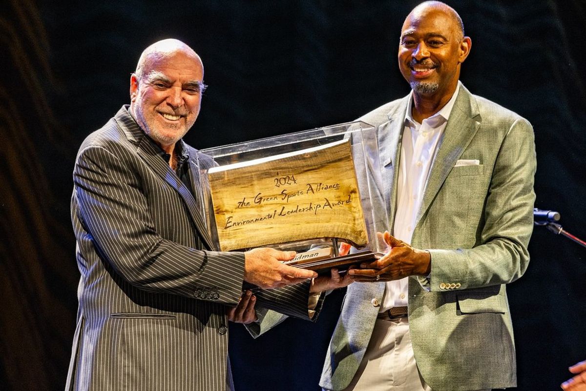 Lee Zeidman received the Environmental Leadership Award from the Green Sports Alliance during the 14th annual Green Sports Alliance Summit on Monday, June 12, 2024.