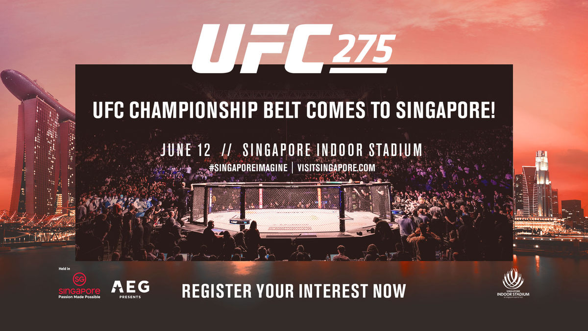 UFC® to Make History in Singapore in June AEG Worldwide