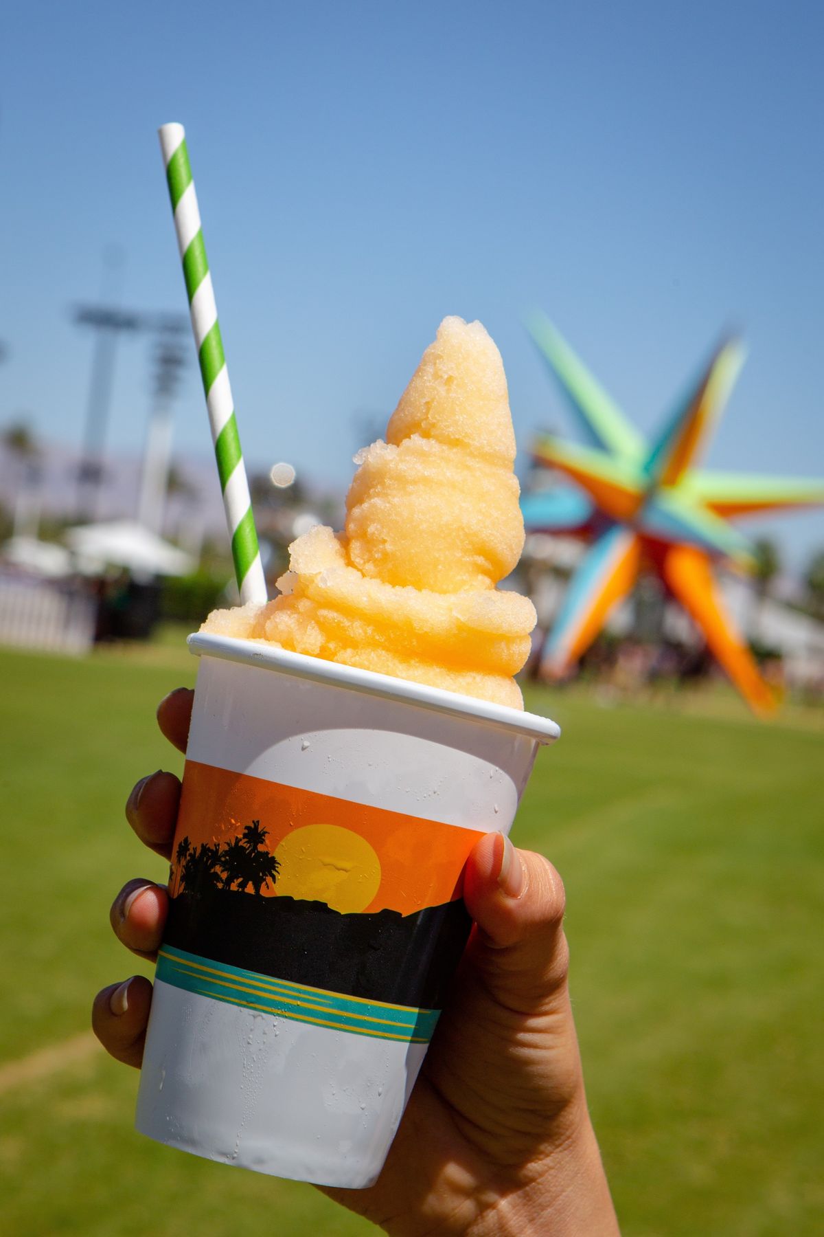 Goldenvoice’s Coachella Music and Arts Festival Phases Out Single-Use Plastic Straws In Favor of Biodegradable Paper Straws. (Photo by Tim Hans)