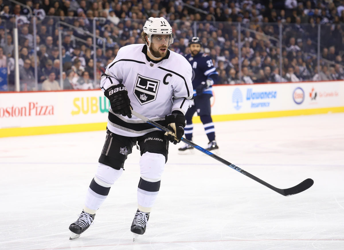 Anze Kopitar on the ice