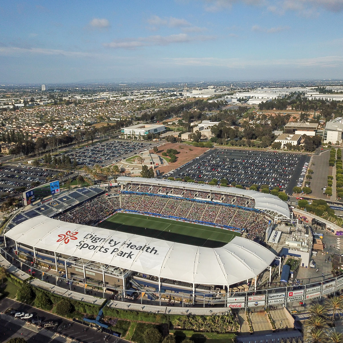 Aerial rendering of Dignity Health Sports Park