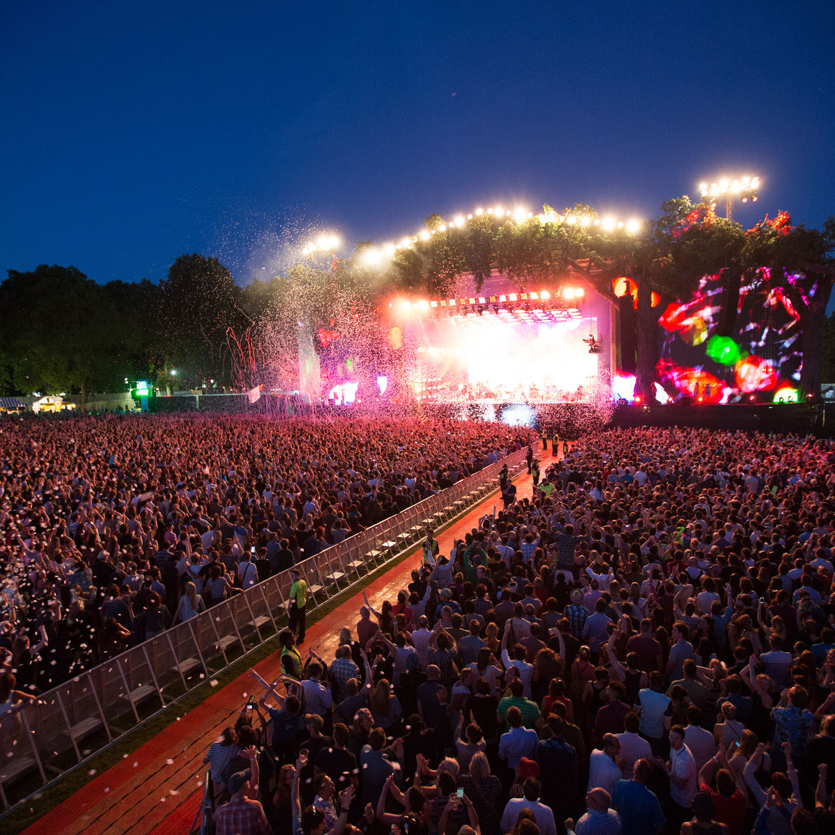 Image of artist performing on stage at BST Hyde Park