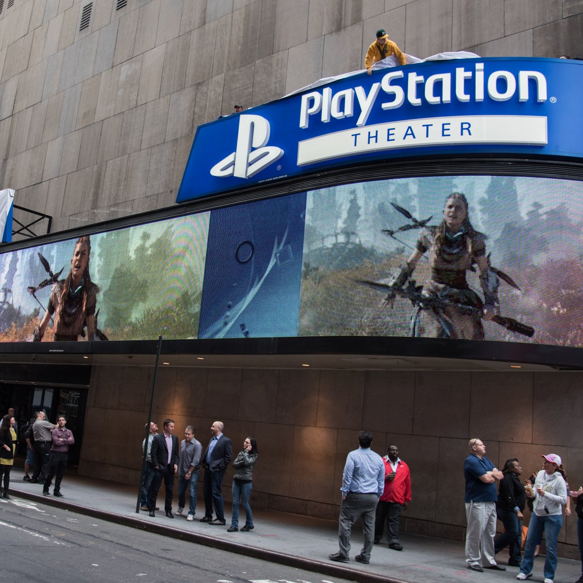 Exterior image of Playstation Theatre from the street during the day